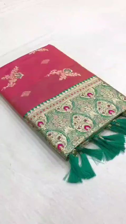 Soft Banarasi silk saree
