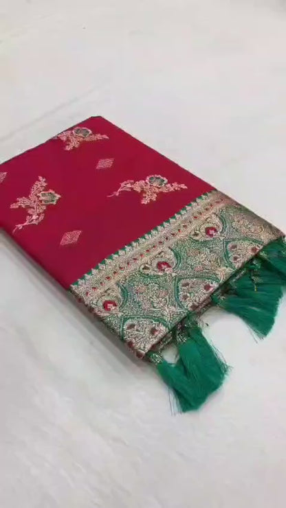 Soft Banarasi silk saree