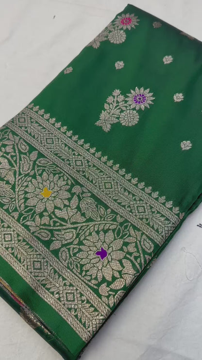 Soft banarasi silk saree