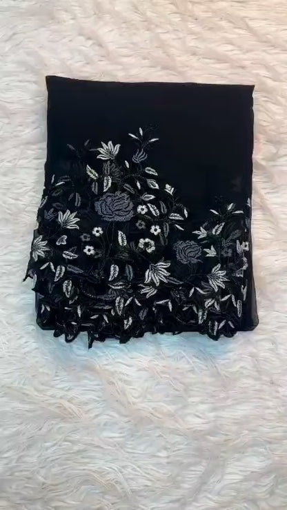 Pure georgette saree