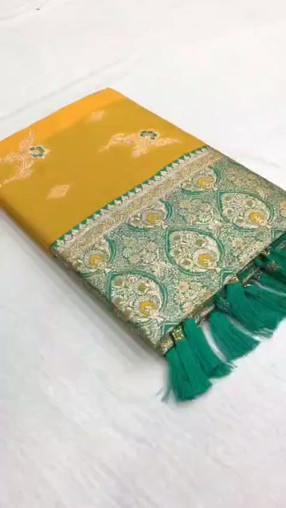 Soft Banarasi silk saree