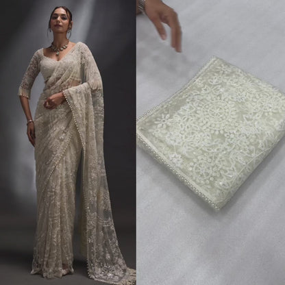 Full lSaree of Heavy Quality Mono Net  ( JP07 )