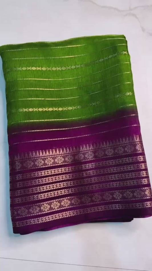 dola SELF JEQURD silk saree