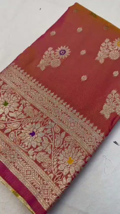 Soft banarasi silk saree