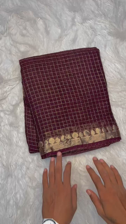 Pure viscose Georgette saree