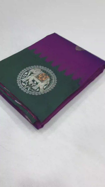 Pure Soft Banarasi Silk Saree With Beautiful Colours