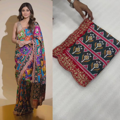 New Launching Bollywood SHILPA SHETTY KUNDRA Sequins Saree
  ( JP08 )