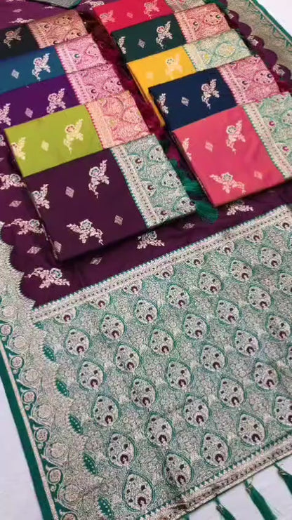 Soft Banarasi silk saree