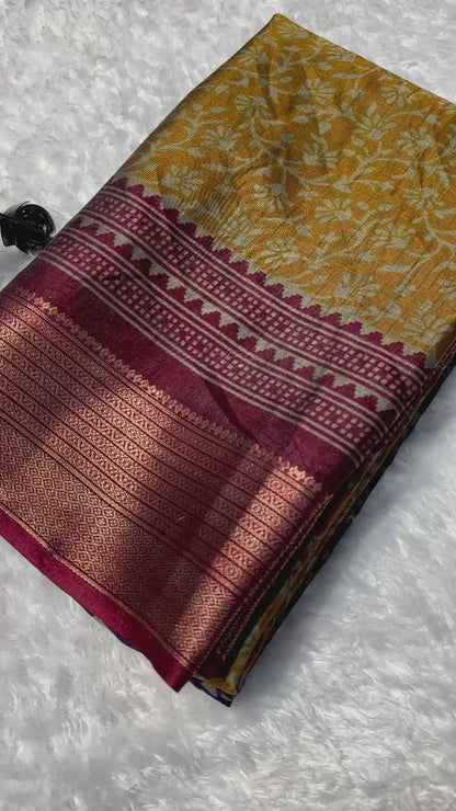 Pure viscose Georgette saree