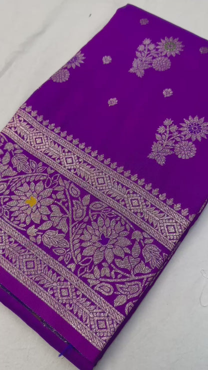 Soft banarasi silk saree