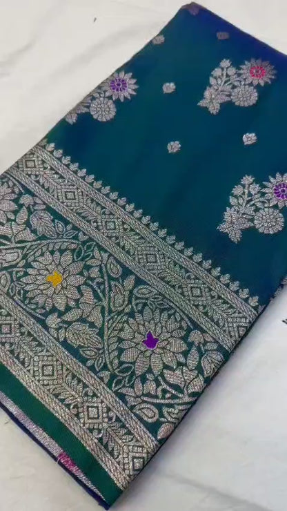 Soft banarasi silk saree