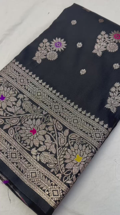 Soft banarasi silk saree