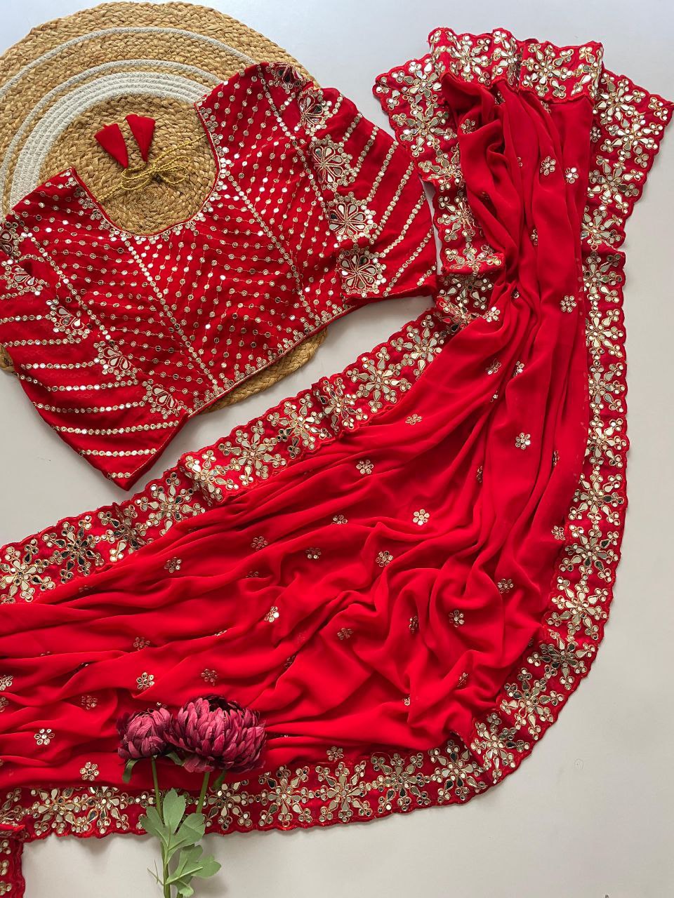 Saree Of Heavy quality Faux Georgette

( JP39)