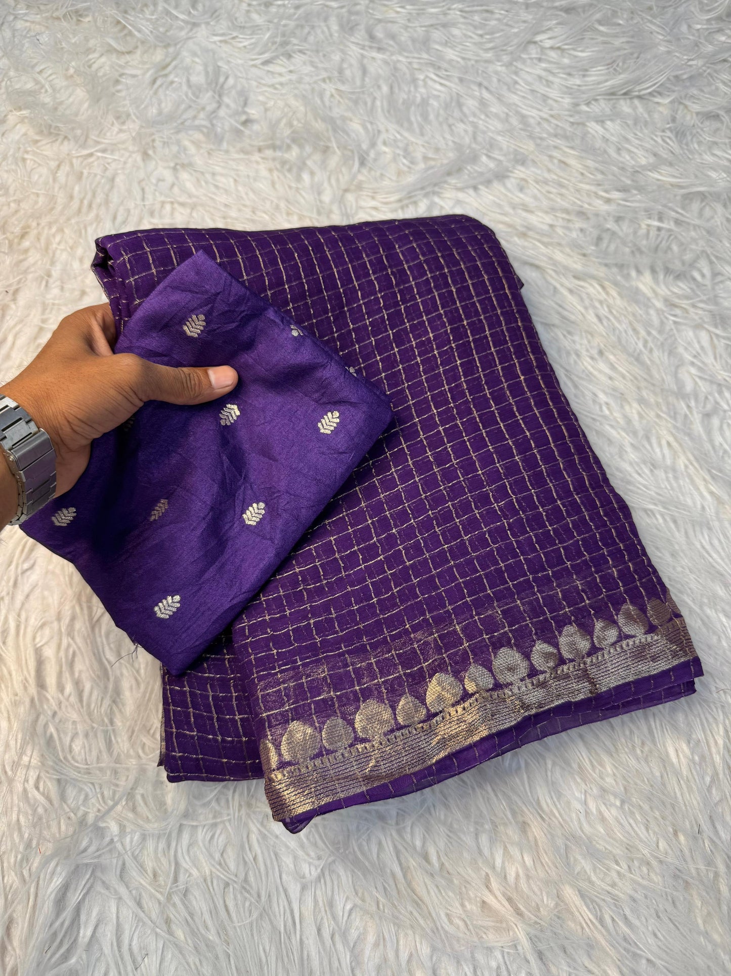 Pure viscose Georgette saree