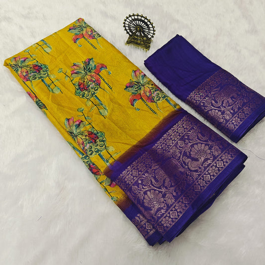 Pure Dola Silk saree   
( JP26 )