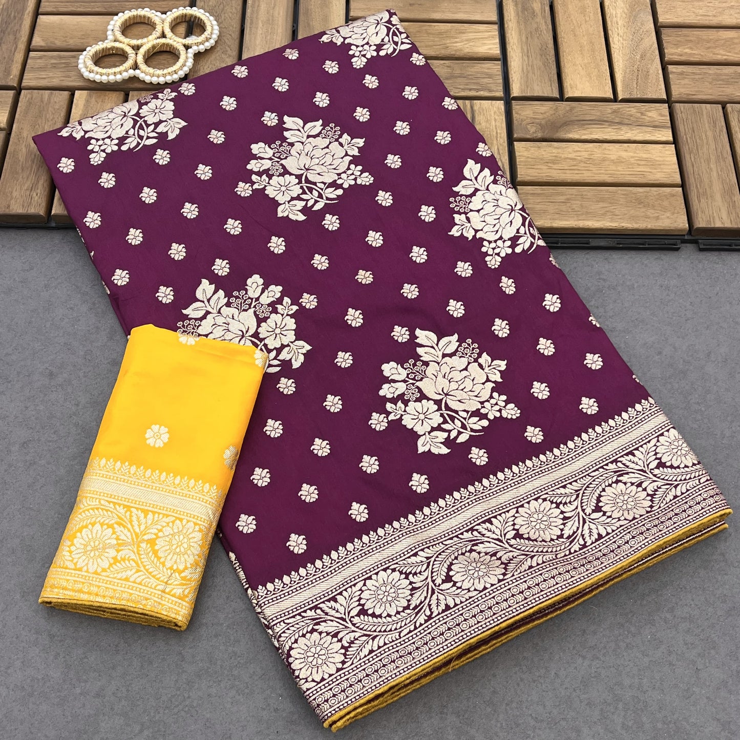 Heavy Dola Silk Saree ( JP73)