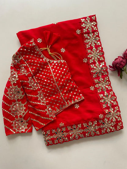 Saree Of Heavy quality Faux Georgette

( JP39)