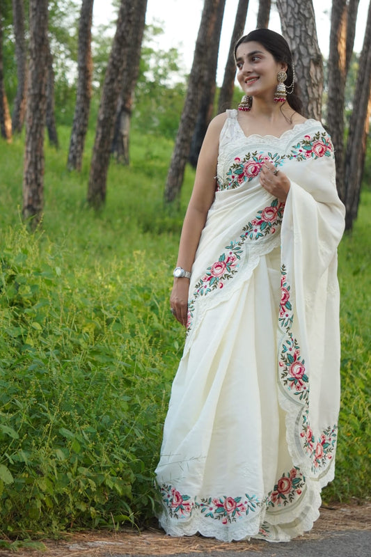 Pure Tussar silk saree