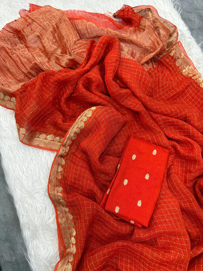 Pure viscose Georgette saree