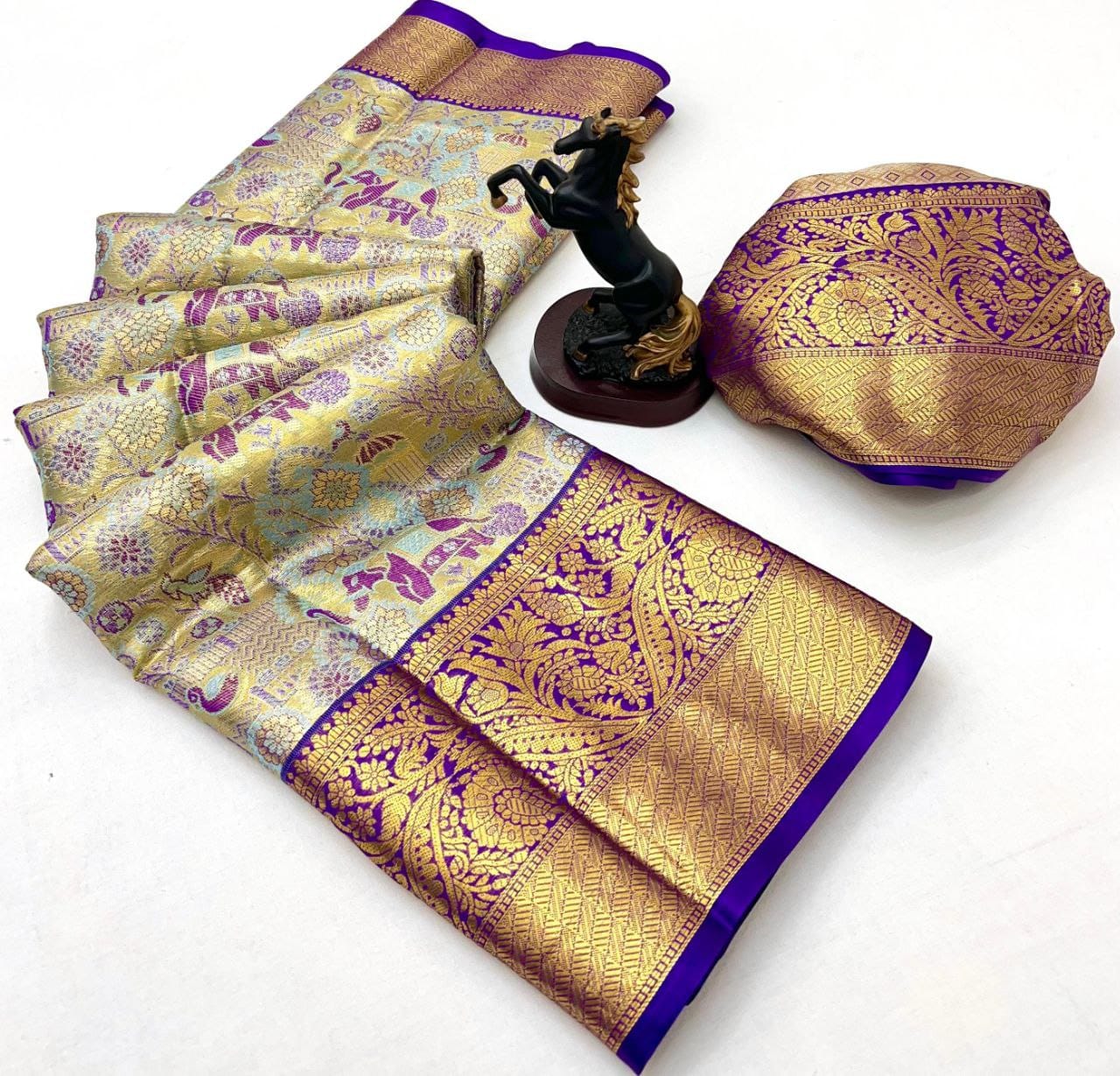 Beautiful kanchipuram inspired silk sarees