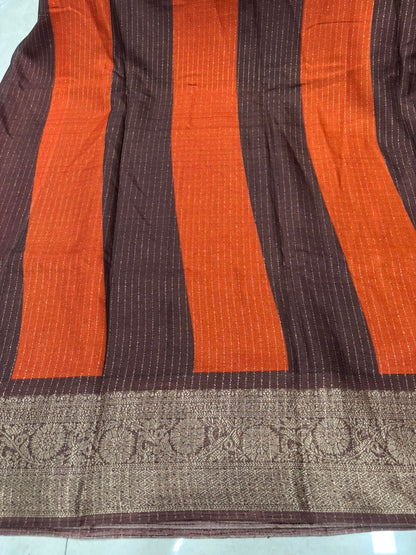 Dola Saree (Rust Saree )