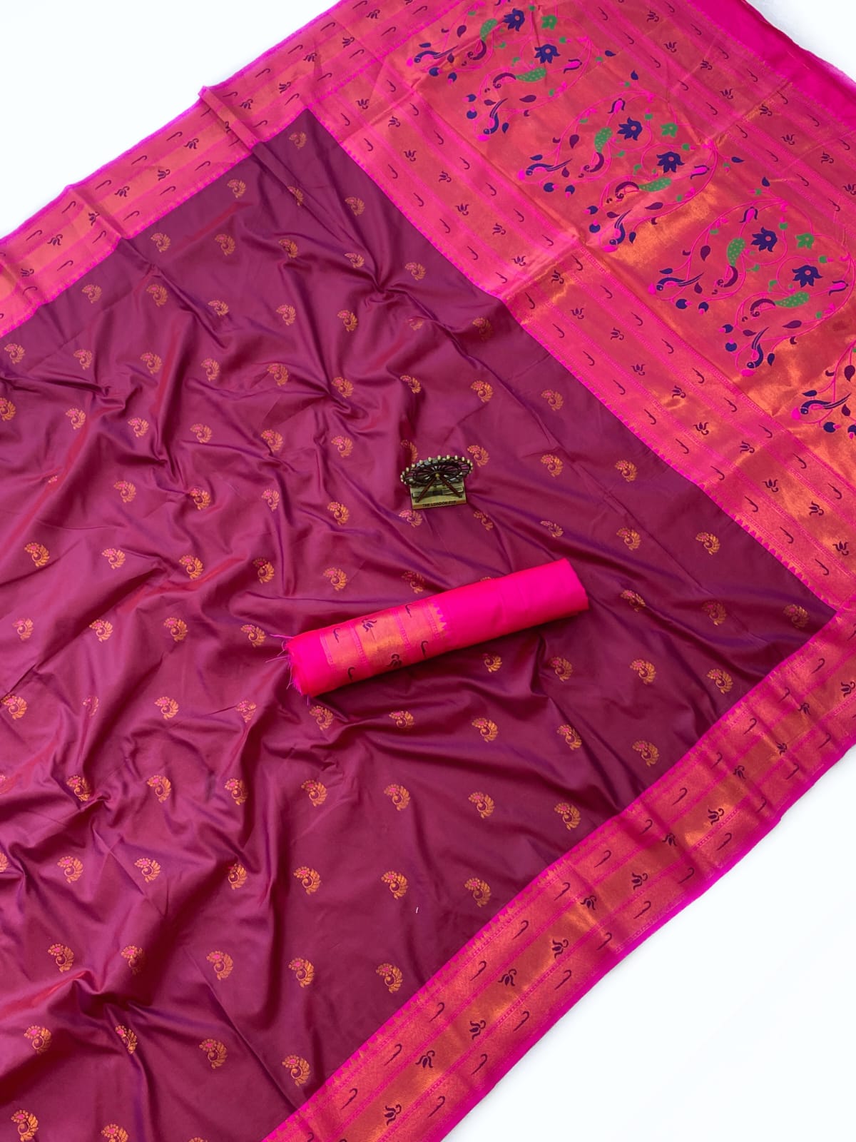 Pure Soft Banarasi Paithani Silk Saree 
( JP28 )