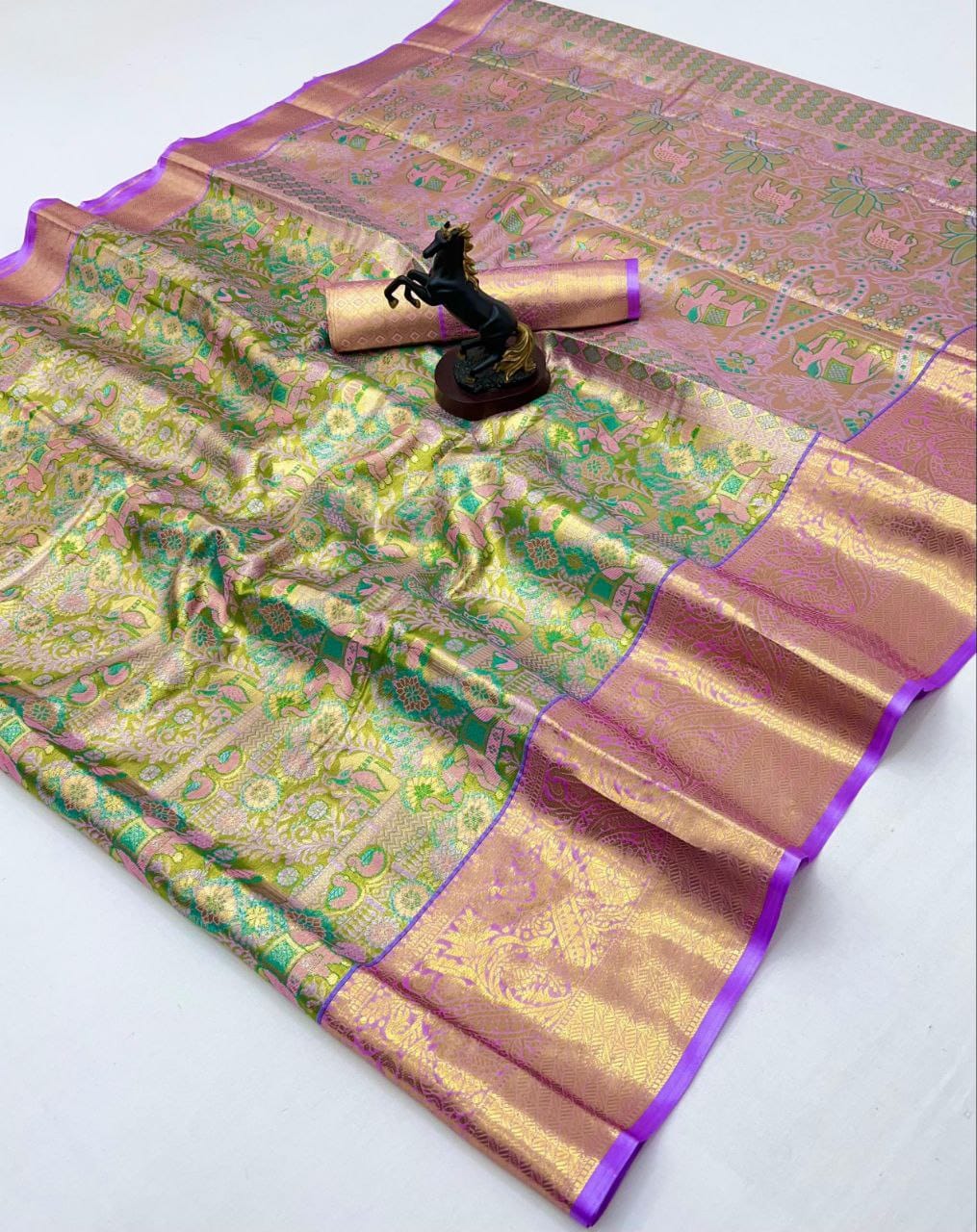 Beautiful kanchipuram inspired silk sarees