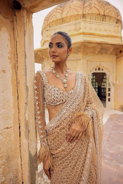 Full Saree of Heavy Quality Butterfly Net

( JP37)