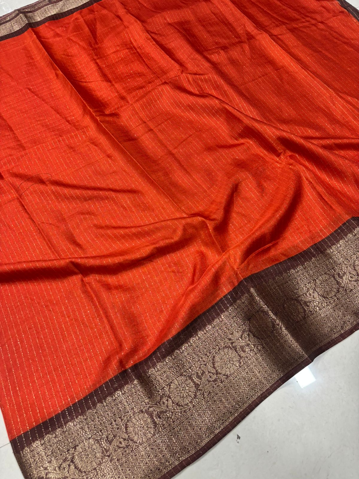 Dola Saree (Rust Saree )
