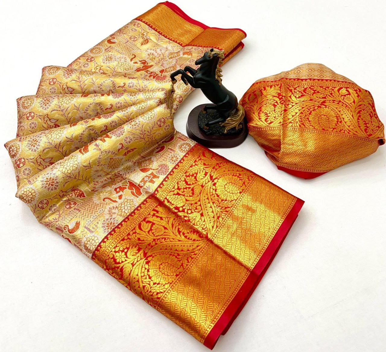Beautiful kanchipuram inspired silk sarees