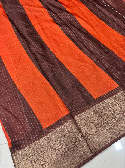Dola Saree (Rust Saree )