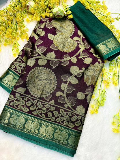 Soft bleck dola silk sarees