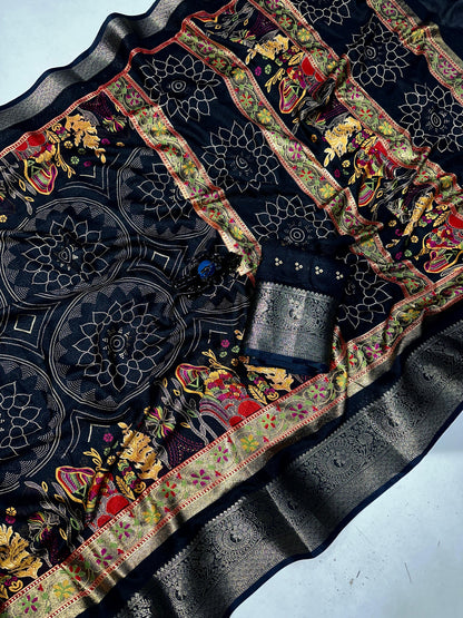 Heavy marshmellow blooming COLOR end foil dijhayne saree* *
*
( JP18 )