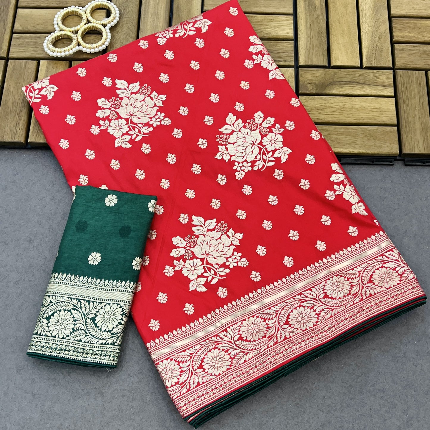Heavy Dola Silk Saree ( JP73)