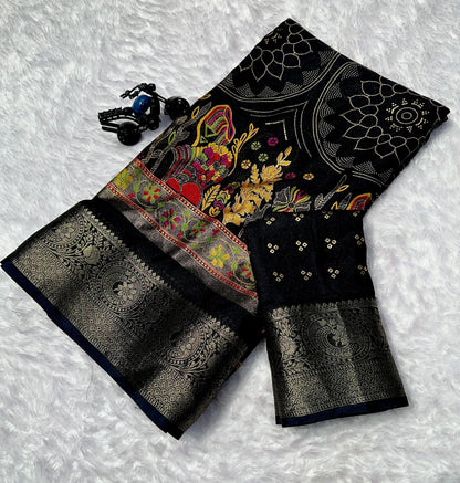 Heavy marshmellow blooming COLOR end foil dijhayne saree* *
*
( JP18 )
