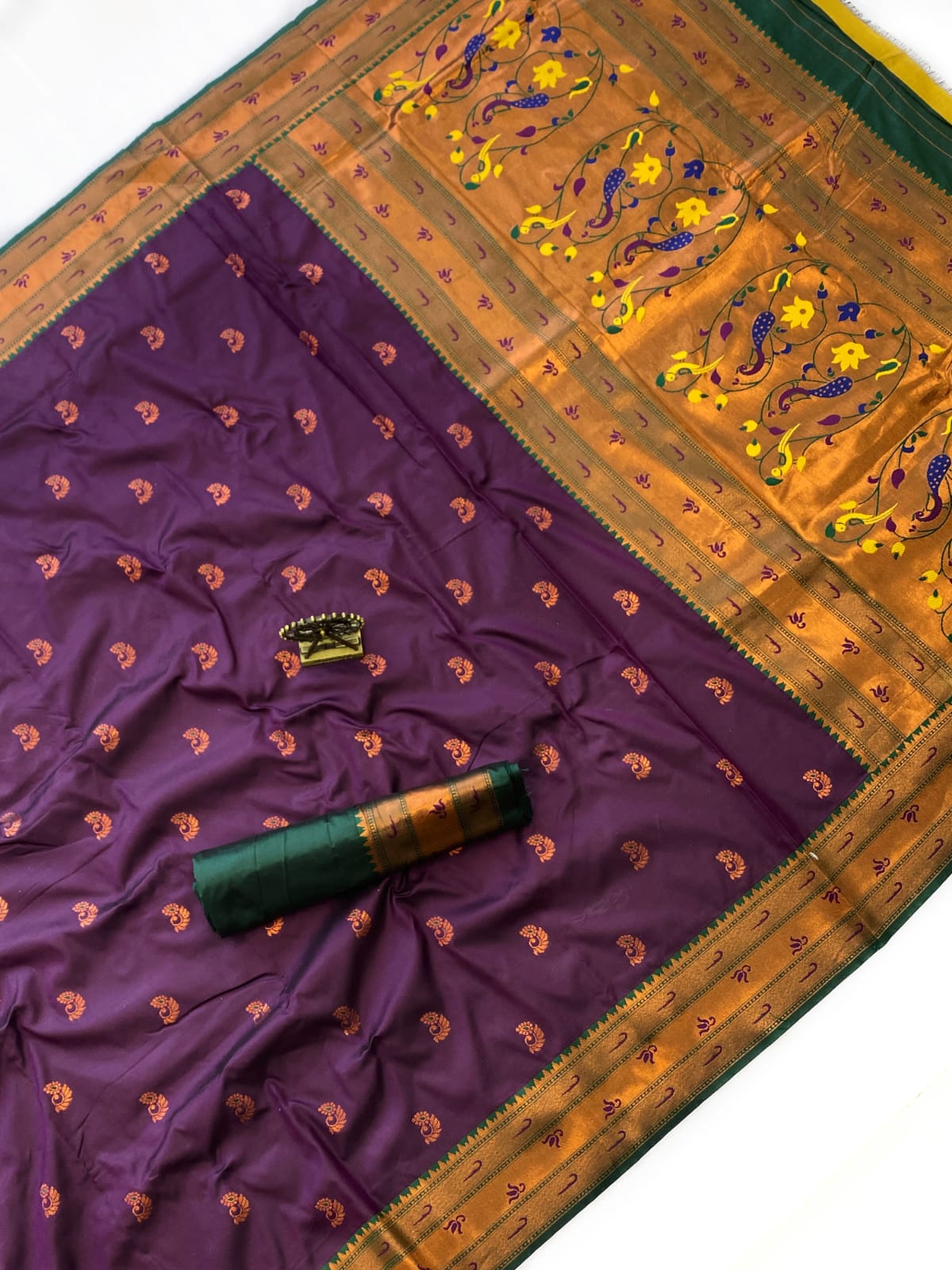 Pure Soft Banarasi Paithani Silk Saree 
( JP28 )