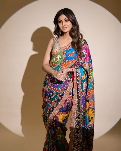 New Launching Bollywood SHILPA SHETTY KUNDRA Sequins Saree
  ( JP08 )