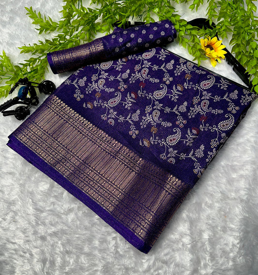 Beautiful heavy mysore silk saree
