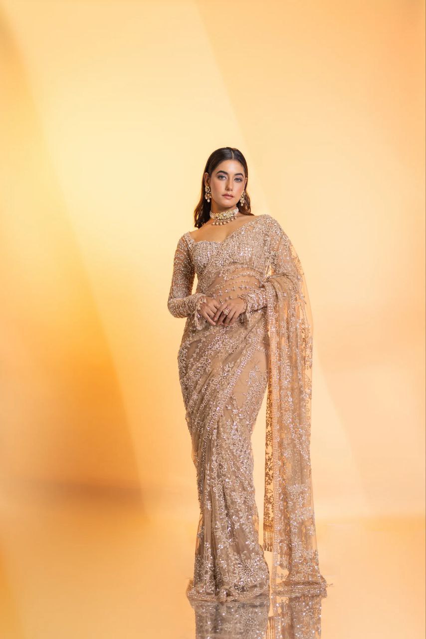 Saree of Heavy Quality Butterfly Net

( JP41)