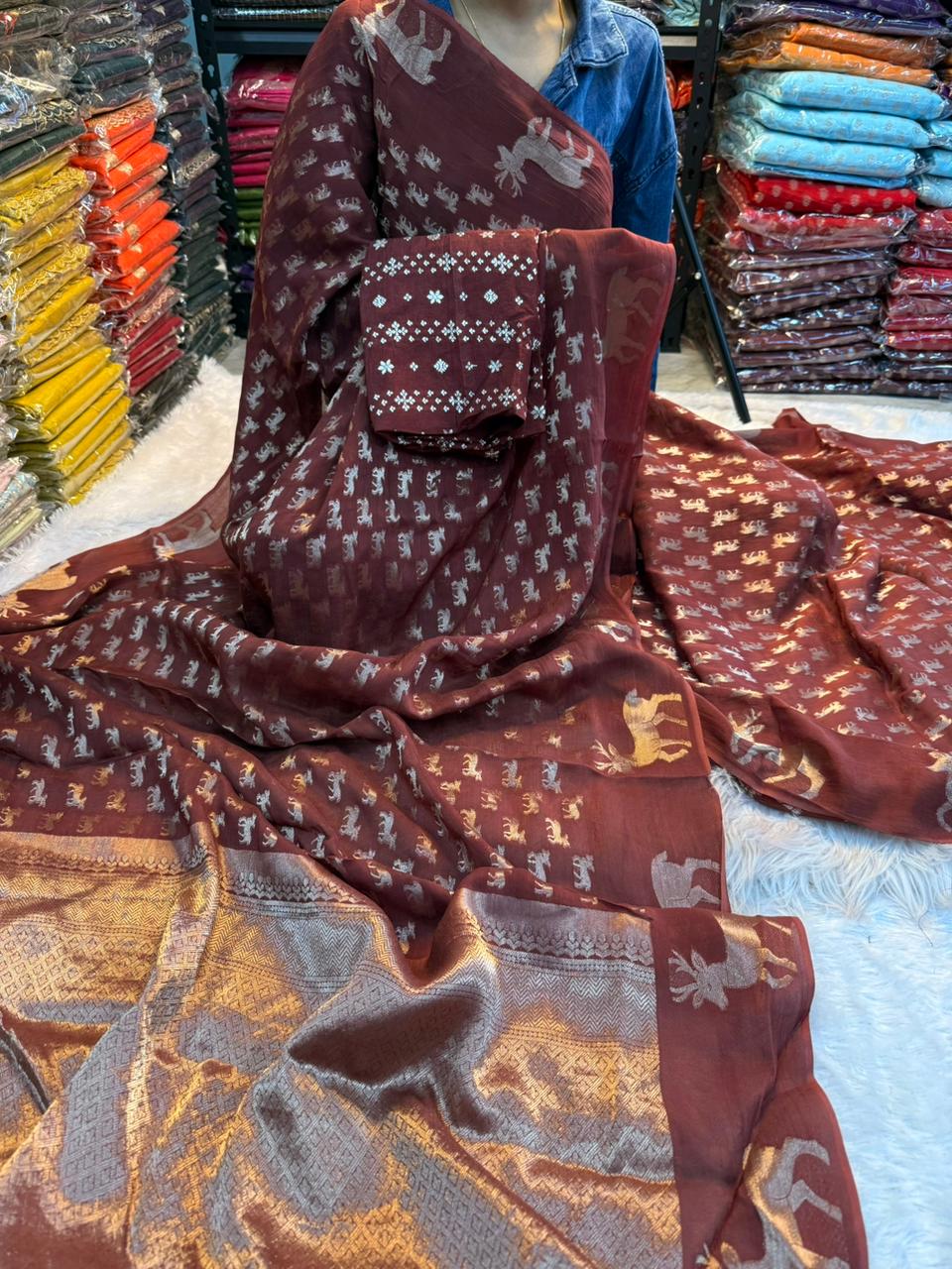 Pure soft Viscose dola Crepe silk