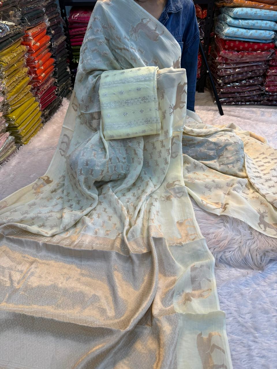 Pure soft Viscose dola Crepe silk