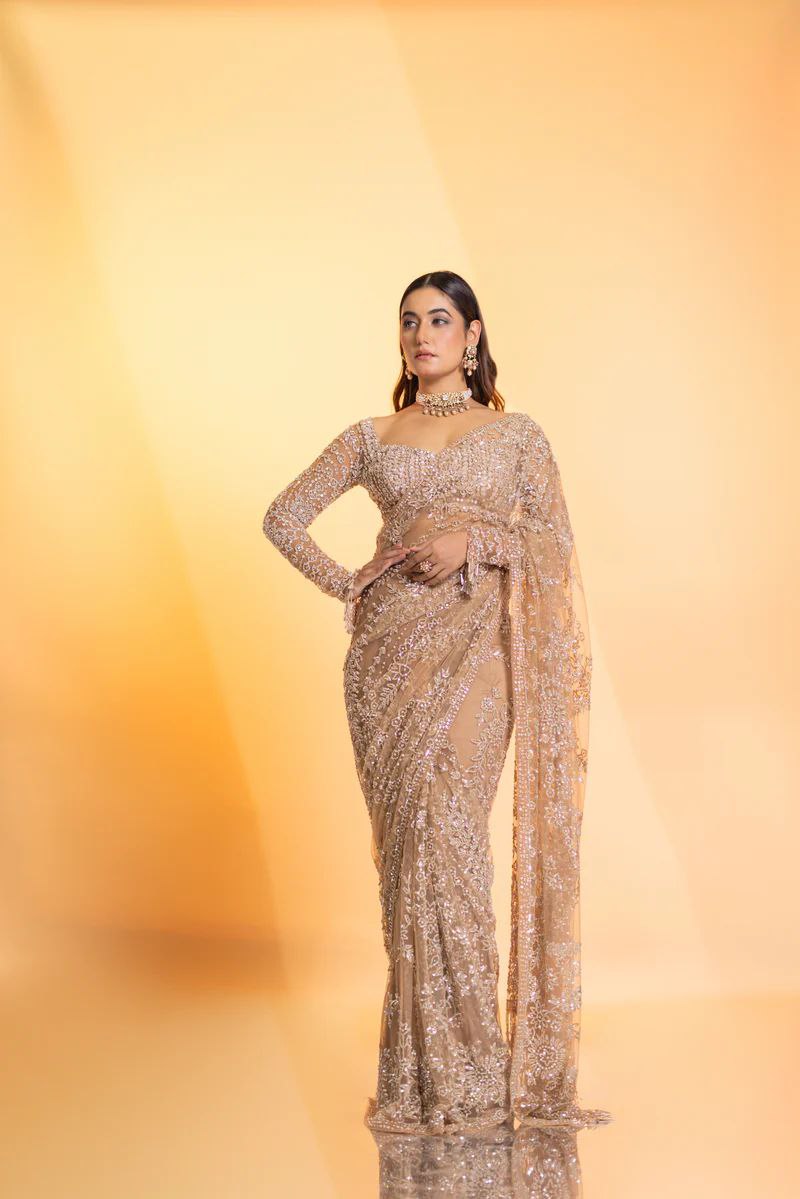 Saree of Heavy Quality Butterfly Net

( JP41)
