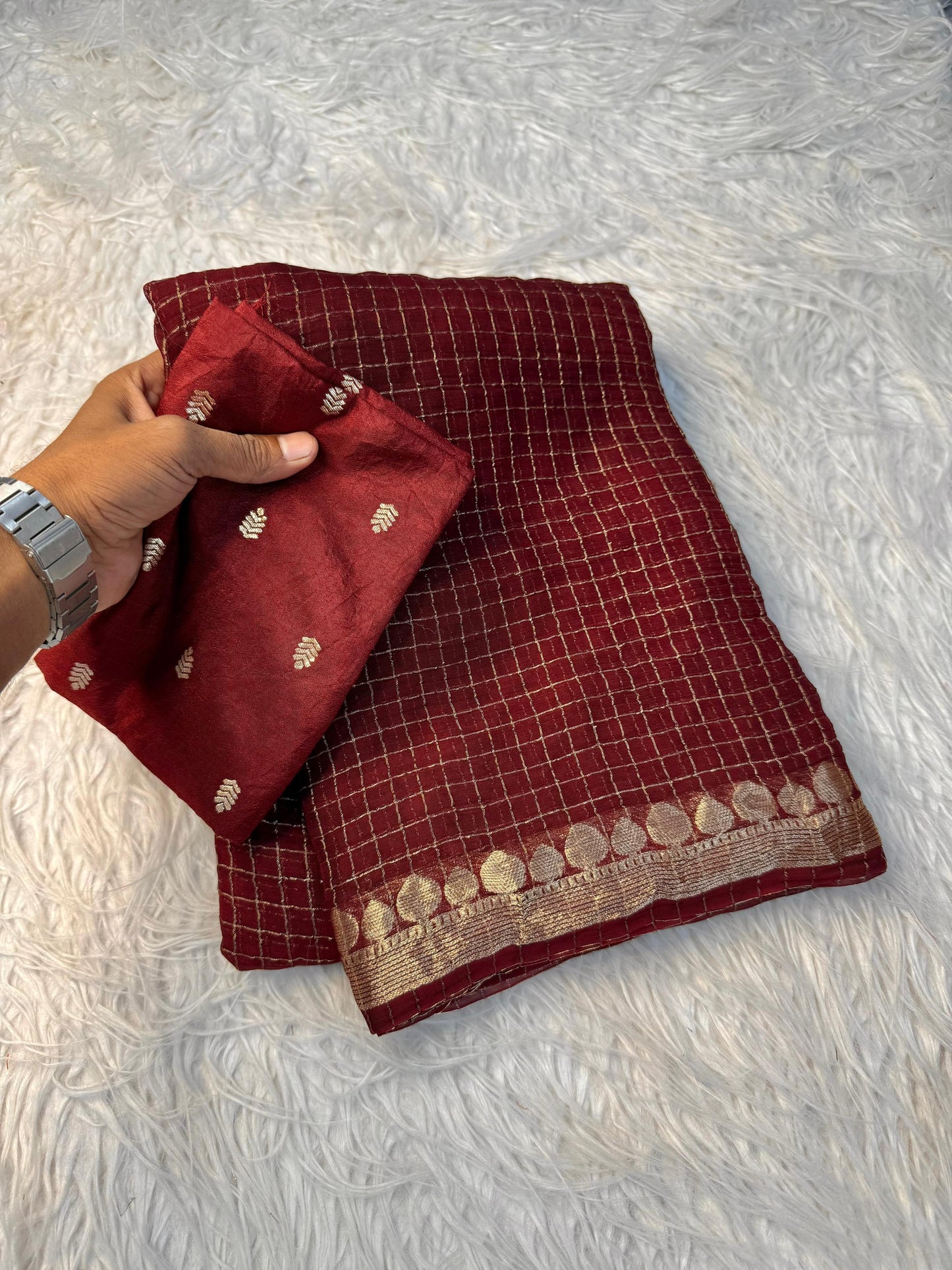 Pure viscose Georgette saree