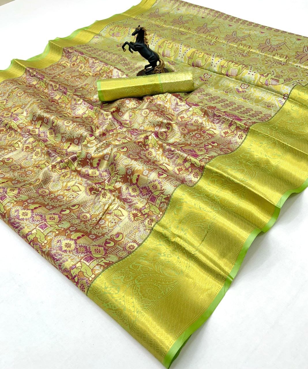 Beautiful kanchipuram inspired silk sarees
