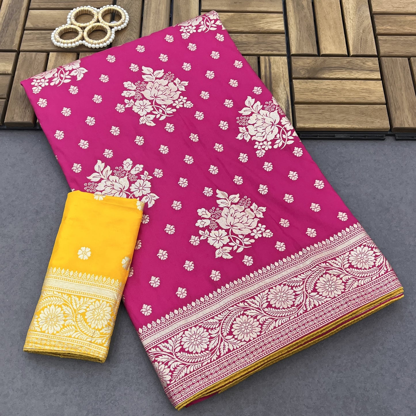 Heavy Dola Silk Saree ( JP73)