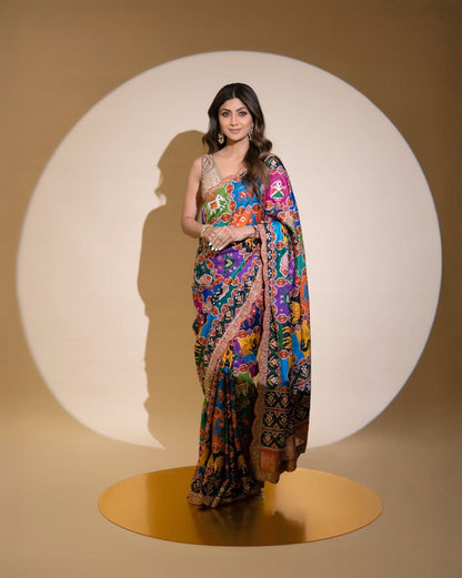 New Launching Bollywood SHILPA SHETTY KUNDRA Sequins Saree
  ( JP08 )