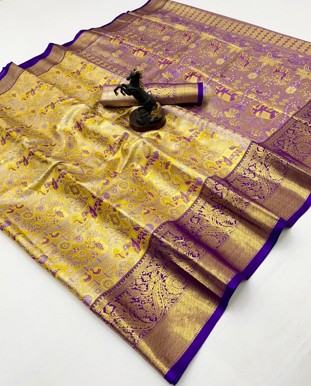 Beautiful kanchipuram inspired silk sarees