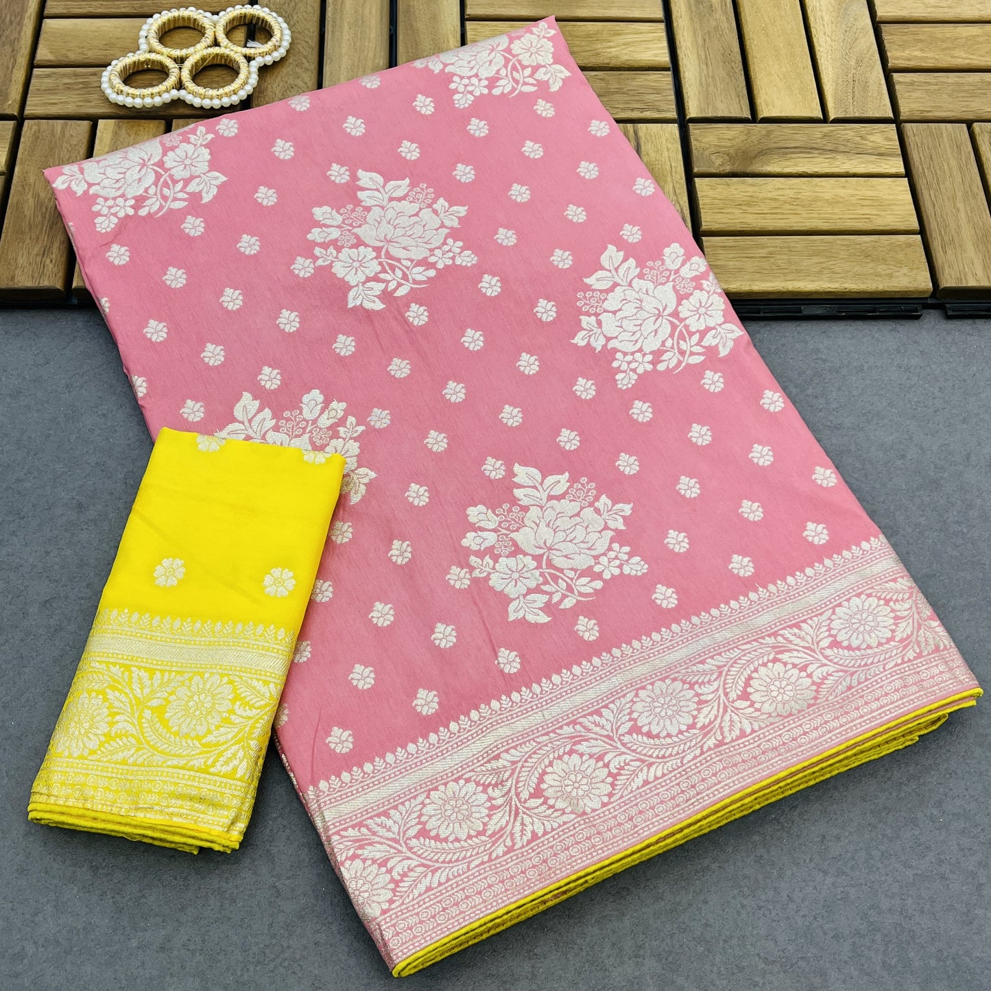 Heavy Dola Silk Saree ( JP73)