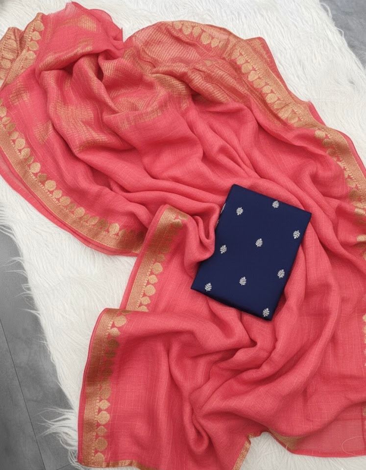 Pure viscose Georgette saree