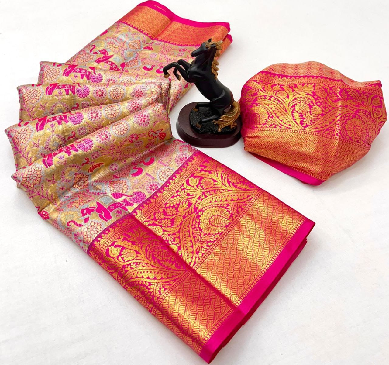 Beautiful kanchipuram inspired silk sarees